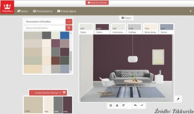 Wirtualne malowanie wnętrz z Tikkurila ColorUp!
